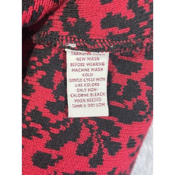 JM COLLECTION Womens Plus Size 2X Sweater Blazer Red Black Holiday Classic - Picture 8 of 9